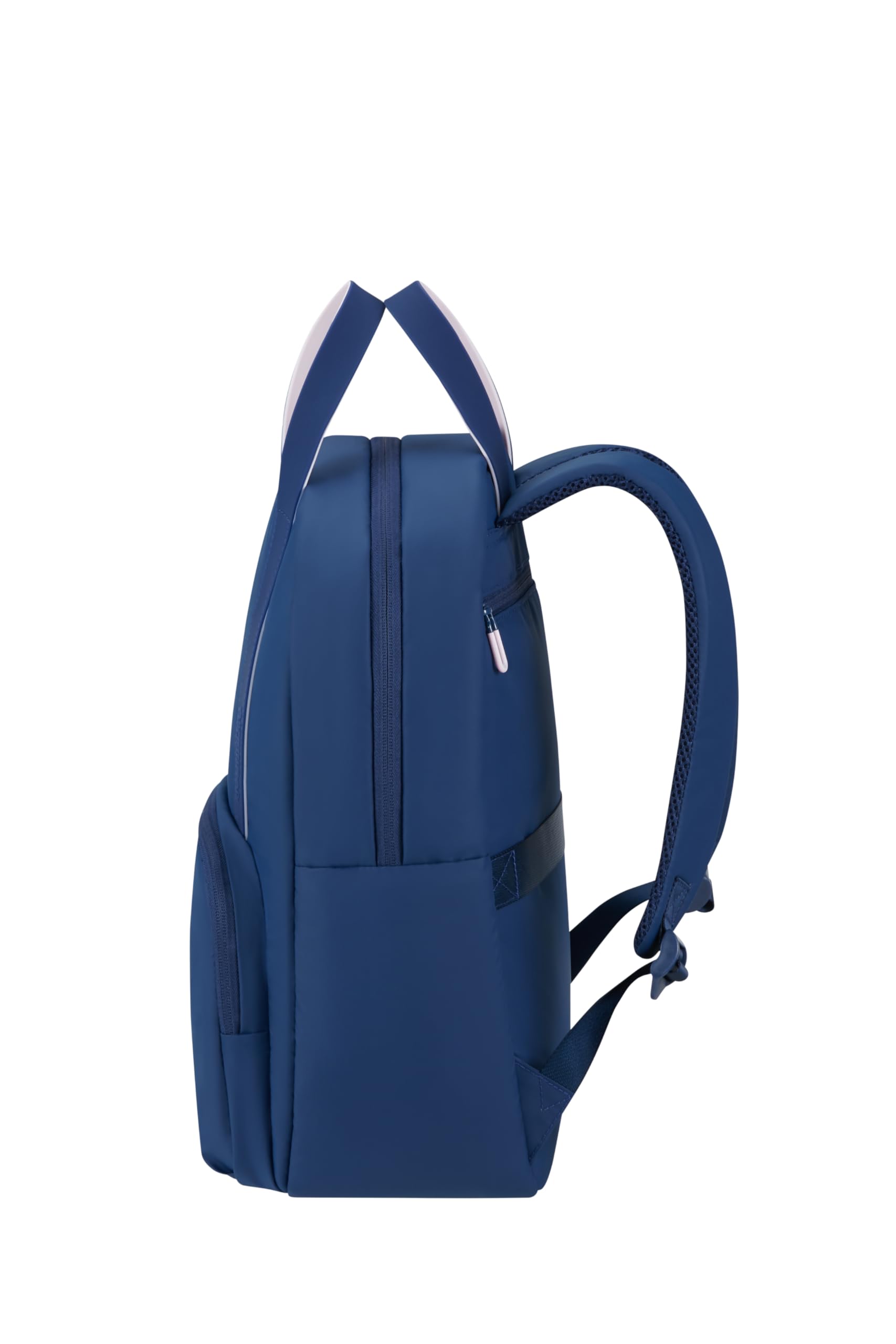 American Tourister Puffypop - Mochila Portátil Mujer 15.6" (49 cm, 21 L), Ergonómica, Perfecta para Escuela, Trabajo & Viajes - Azul (Navy)