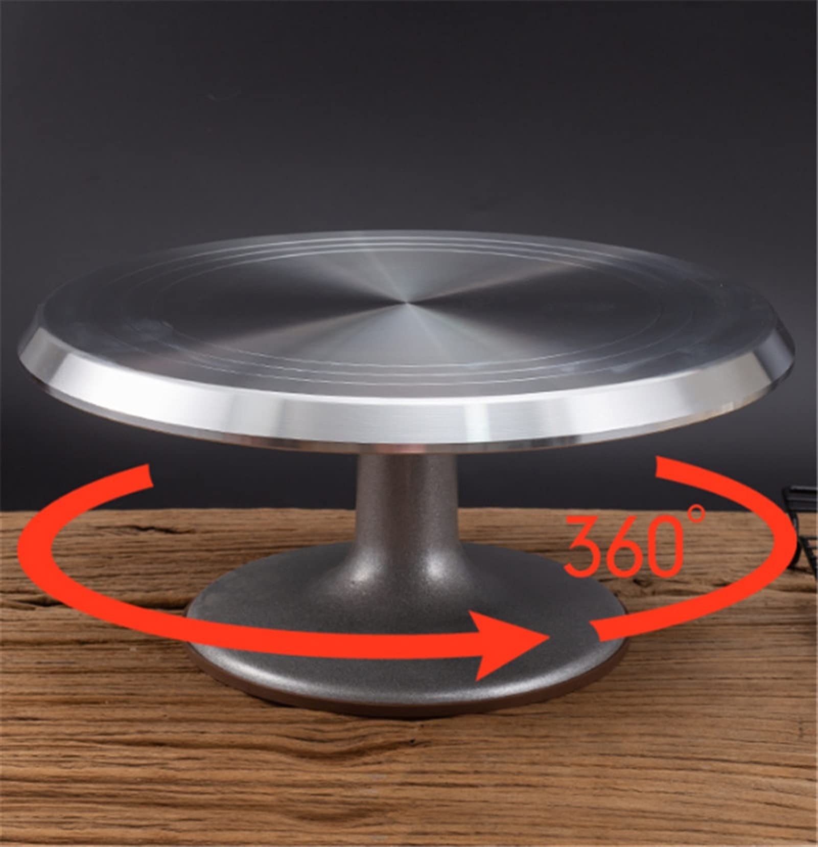 Tortenplatte Drehbar Kuchenständer Backenwerkzeug 10 12 14 Zoll montierte Sahne Kuchen Tisch Drehtisch Drehen Tischständer Base Umdrehen Dekorationstabelle Kuchen dekorieren Verbrauchsmaterial Kit