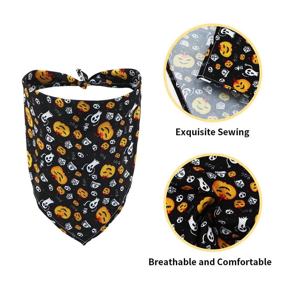 Fledermaus Halloween Halstuch Für Hunde & Katzen - Goth Design, Rutschfester Schal