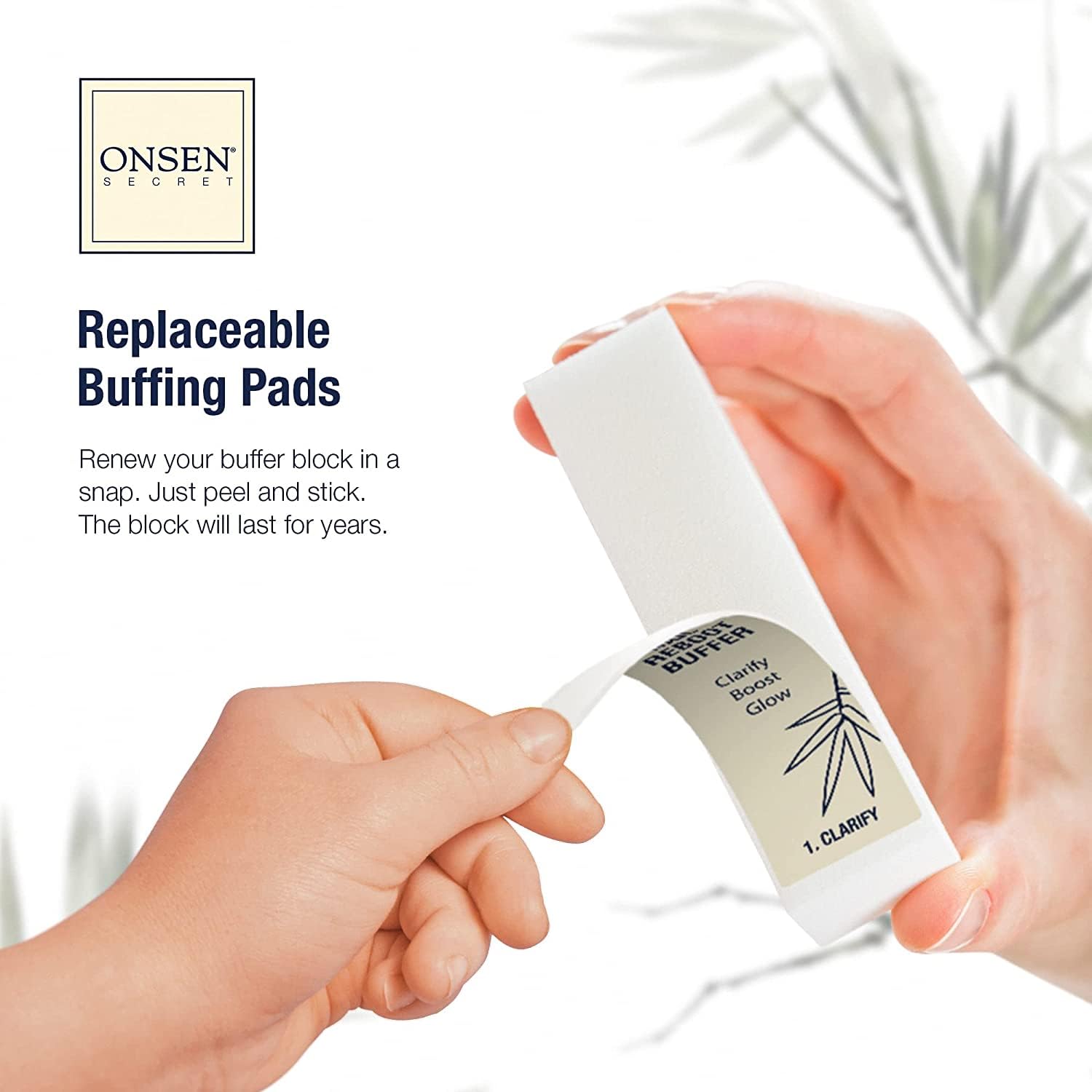 Onsen Secret Complete Nail Reboot Kit w/Cuticle Oil 10ml, Nail File 120/180 Grit Double Sided, A 3-Way Buffer Block & Cuticle Serum-15ml in Action | Super Value Pack - Image 6