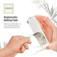 Vista 6 de Onsen Secret Kit completo de reinicio de uñas con aceite de cutícula de 0.3 fl oz, lima de uñas de grano 120/180 de doble cara, un bloque