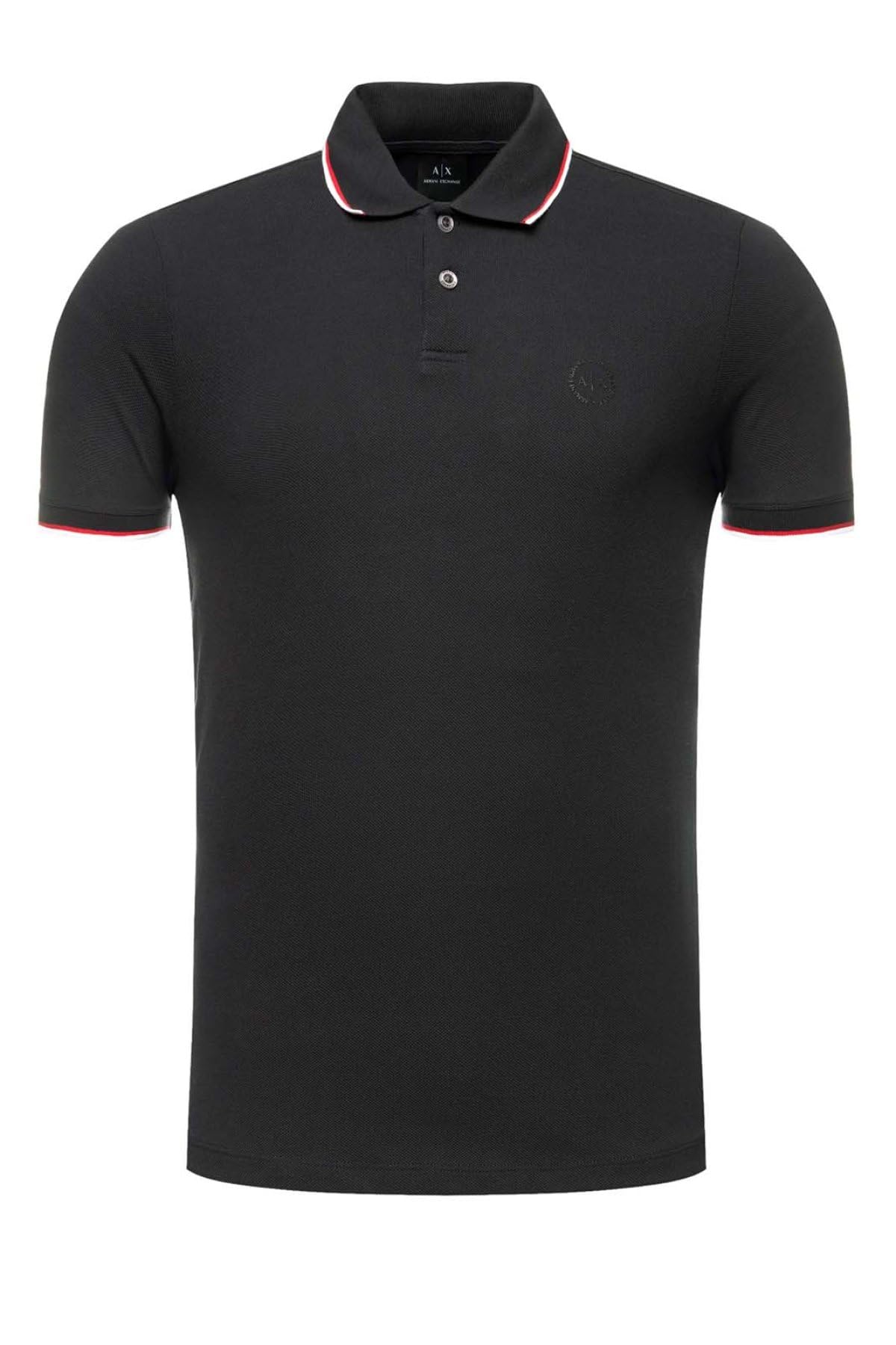 A|X ARMANI EXCHANGE mens Short Sleeve Jersey Knit Polo Shirt