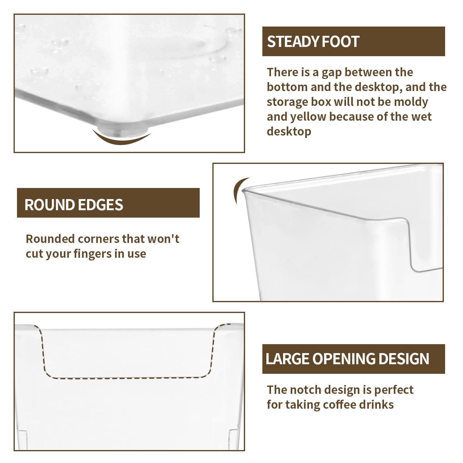 Soportes Para Paquetes De Azúcar, Porta Bolsas Té Caja Organizador Transparente Acrílico Té, Cápsulas Para Restaurante, Hotel, Cafetería, Mesa, Oficina