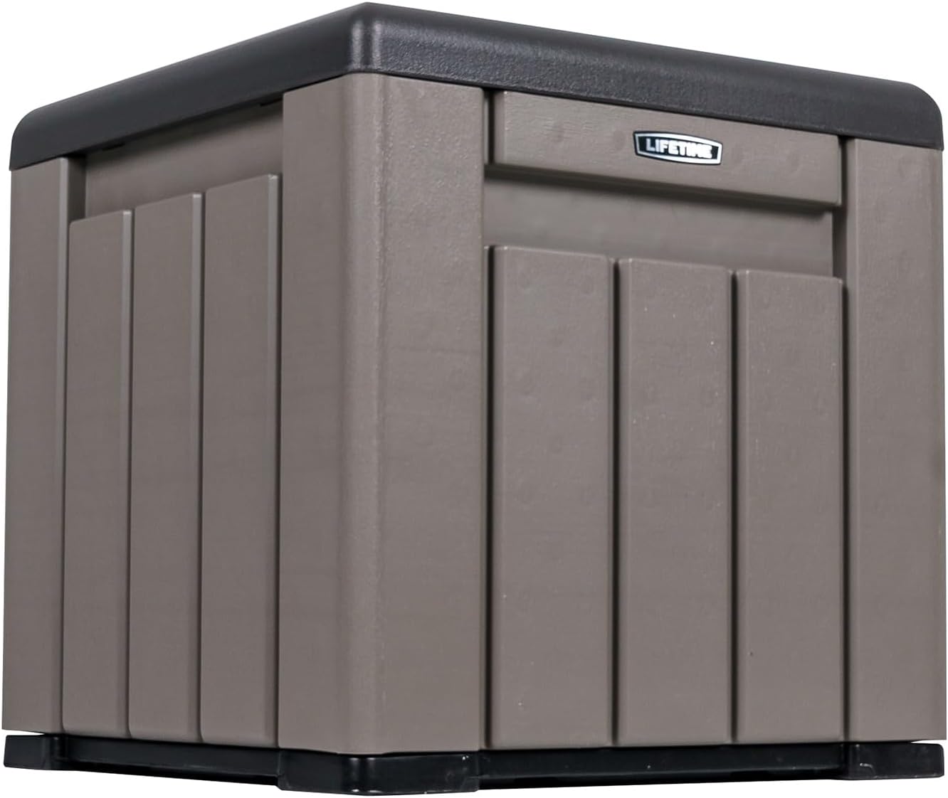 Lifetime 25 Gallon Outdoor Storage Deck Box Cube, Perfect Storage for Patio Cushion, Pet Stuff, Pool Accessories, Garden Tool, Weather Resistant with Lid & Side Handles,5-Year Limited Warranty, 60372U