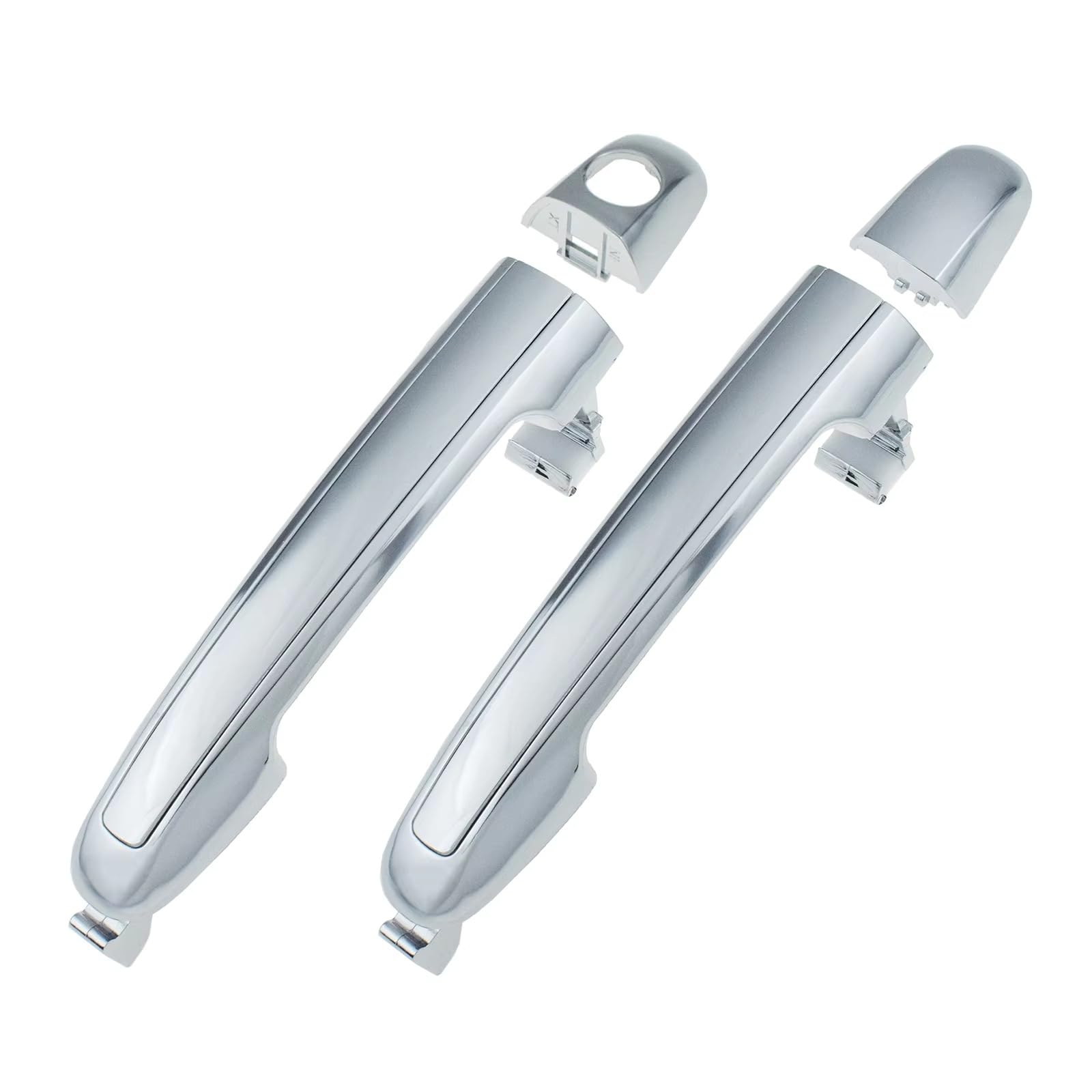Ohkylsd Rear Pair Chrome Door Handle Exterior Car Door Handle 826523K000 826523K020 826513K000 For Hyundai For Sonata 2006 2007 2008 2009 2010 2.4L 3.3L Replacement Handles(Rear Pair Chrome)