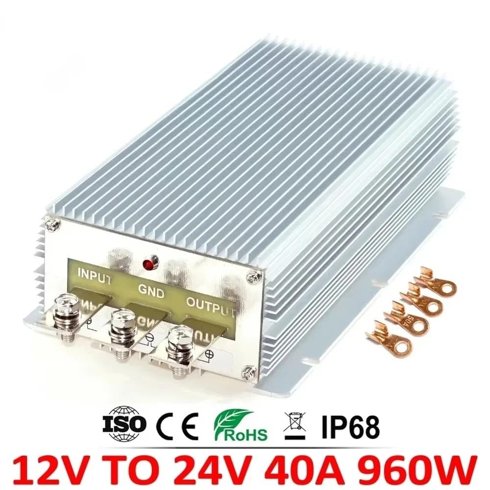 Convertitore DC-DC Step-up da 12 V a 24 V 30 A, regolatore di Tensione, modulo di Potenza Elevata DC-DC da 12 V a 24 V