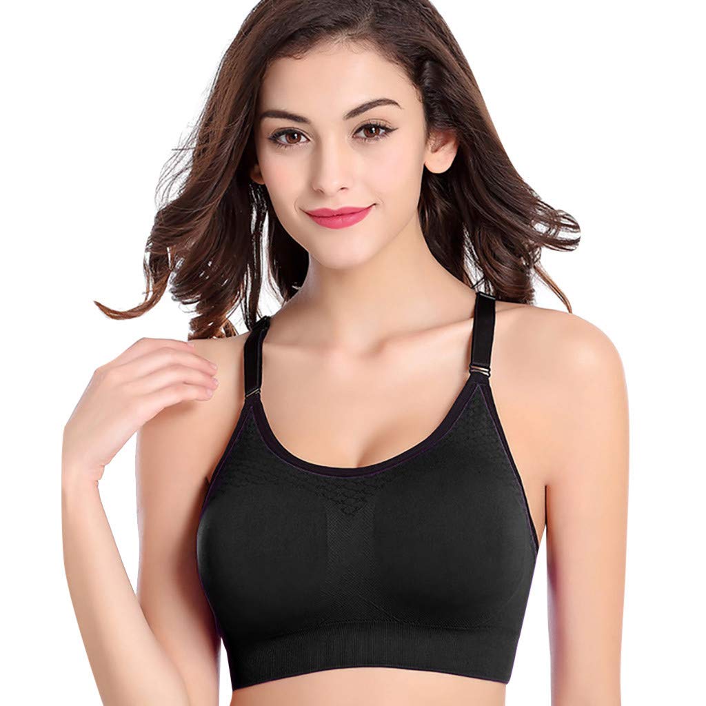 Keepmove Sports Bras for Women Yoga Without Steel Ring Quick Dry Running Fitness Underwear
