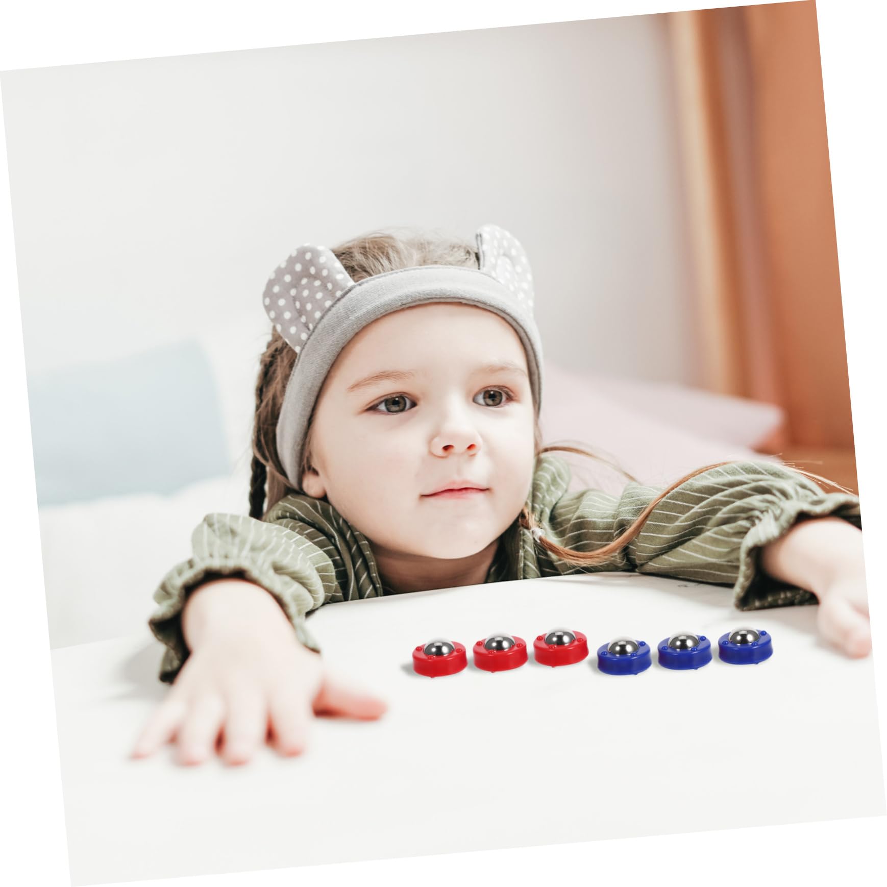 Gatuida 24 Discos de Repuesto para Tejo y Mini Juego de Bolos, Acero y Plástico, para Mesa, Favorece el Desarrollo Físico y Mental Interacción