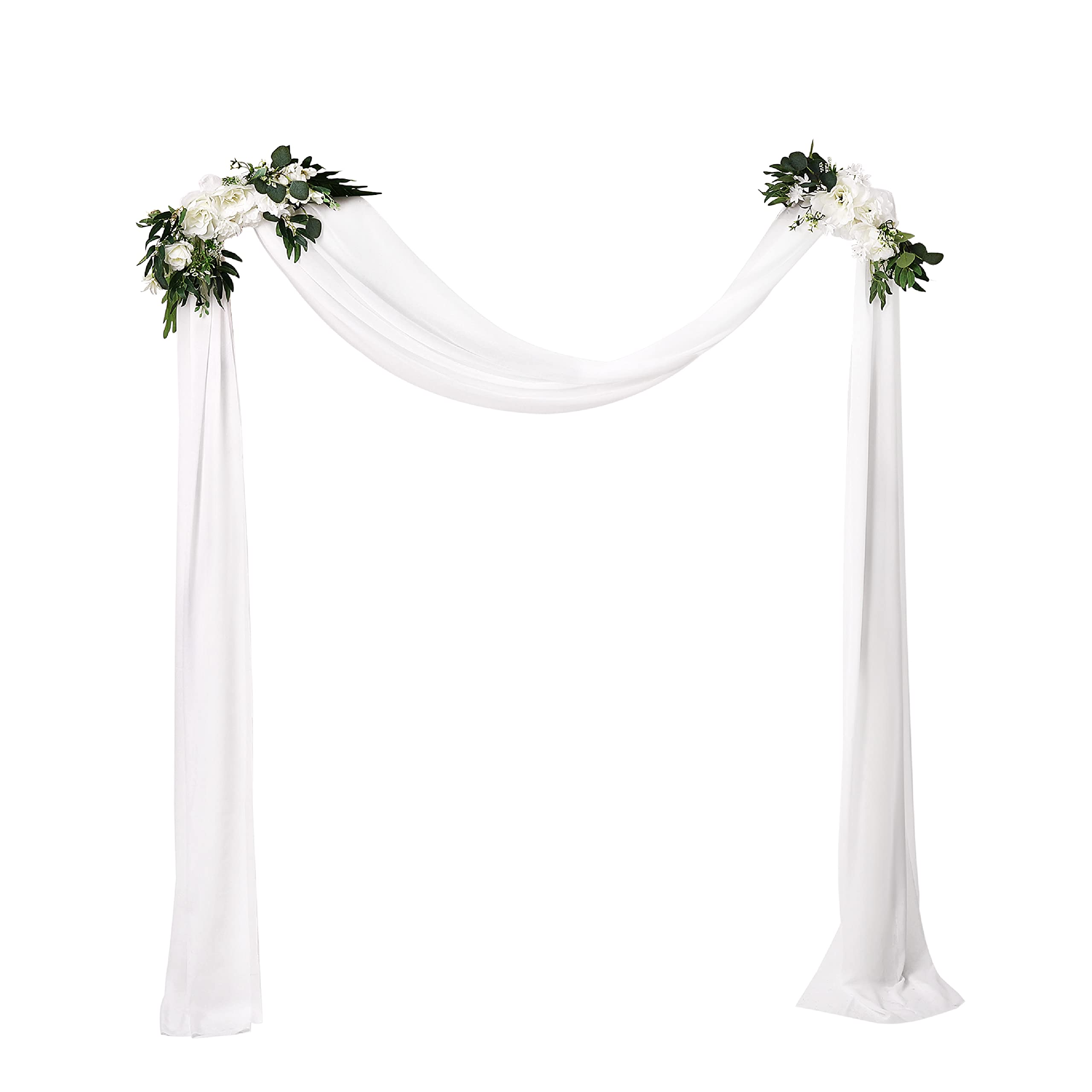 Buy VUDECO White Rose Wedding Arch Flowers Wedding Arch Decor Kit for