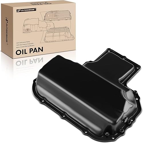 A-Premium Cárter inferior de aceite de motor con tapón de drenaje compatible con Mercedes-Benz C280 2006-2007, E280 2007-2007, E300 2008-2009, E320