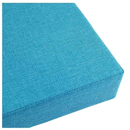 Coussin de banc confortable 10 cm d'épaisseur bleu ciel pour soulager l'assise rigide - 2