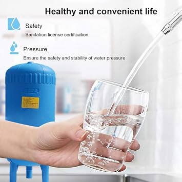 Expansion Vessel 80L/100L/120L/150L Water Pressure Tank for Well Pump, Pressurised Well Water Tank Fully Automatic,150L