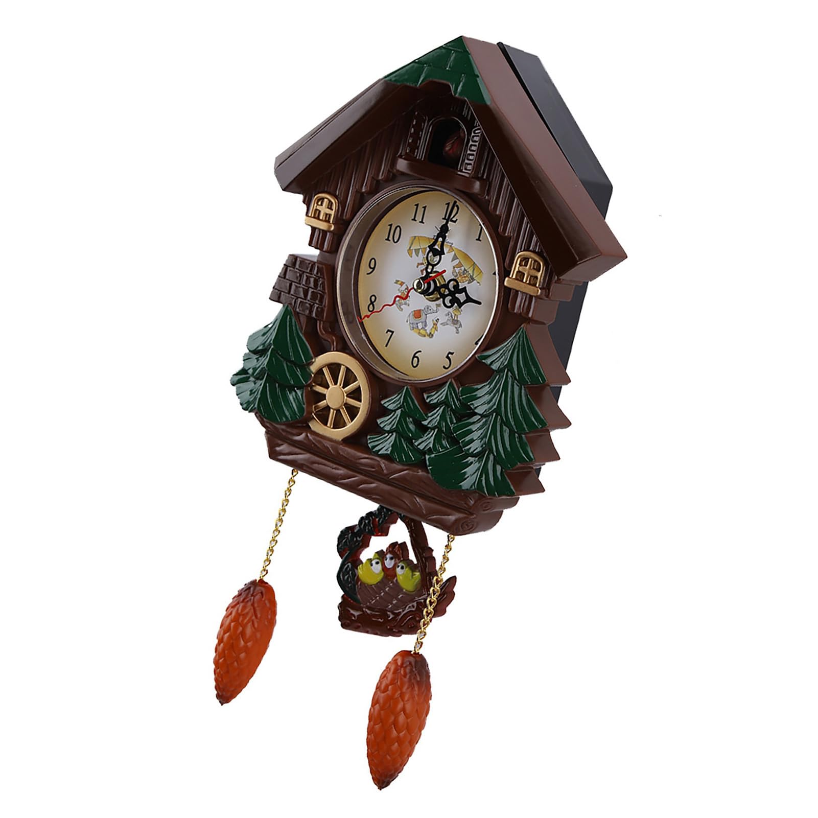 Horloge à Coucou Murale Annadue en Bois Style Vintage pour Décoration Maison