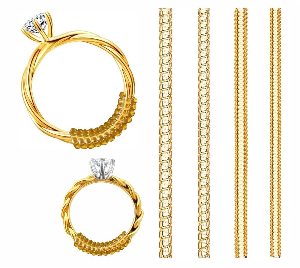 7STAR ENT Adjustable Silicone Sizer Set (Pack of 4) – Invisible Spiral Tightener for Loose Jewelry Bands, Comfortable Fit ... - Review, Price and Buying Guide