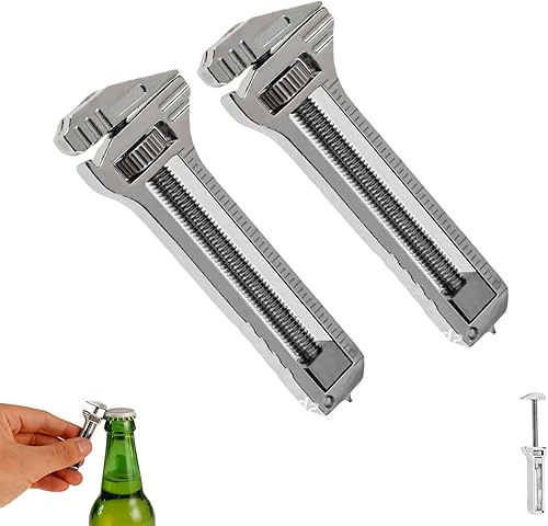 Miniatura 8 de Multiherramienta compacta de titanio, multiherramienta EDC de titanio con pequeña llave inglesa ajustable, siempre al alcance, abridor de botellas 4