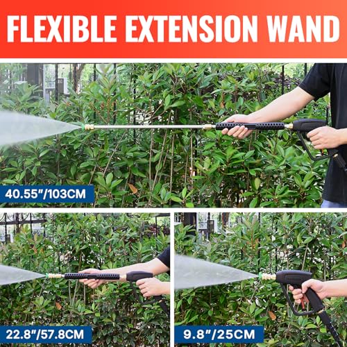 YAMATIC 4000 PSI Pressure Washer Gun with 5 Nozzles for Ryobi, Karcher & More