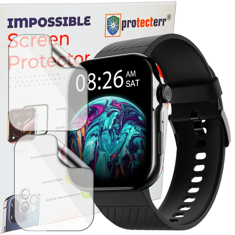 Image of 2-Pack| Screen Protector /Guard for Noise ColorFit Ultra 3 1.96 inch Smartwatch -Not A Tempered Glass
