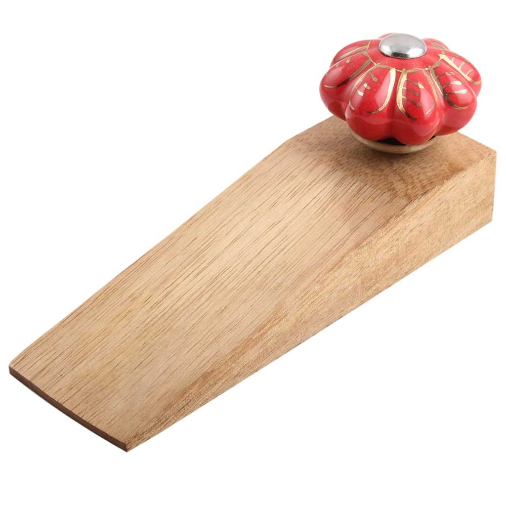 Indian-Shelf Wooden Door Stopper Wedge with Ceramic Top Heavy Duty Anti Slip — Amazon image 19