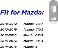 Vista 5 de Funda para llavero Mazda CX5: funda de llavero de 3 botones para Mazda CX7 CX9 CX5 CX3 Mazda 3 2010 2011 2012 2013 2014 2015 2016 2017 2018 2019