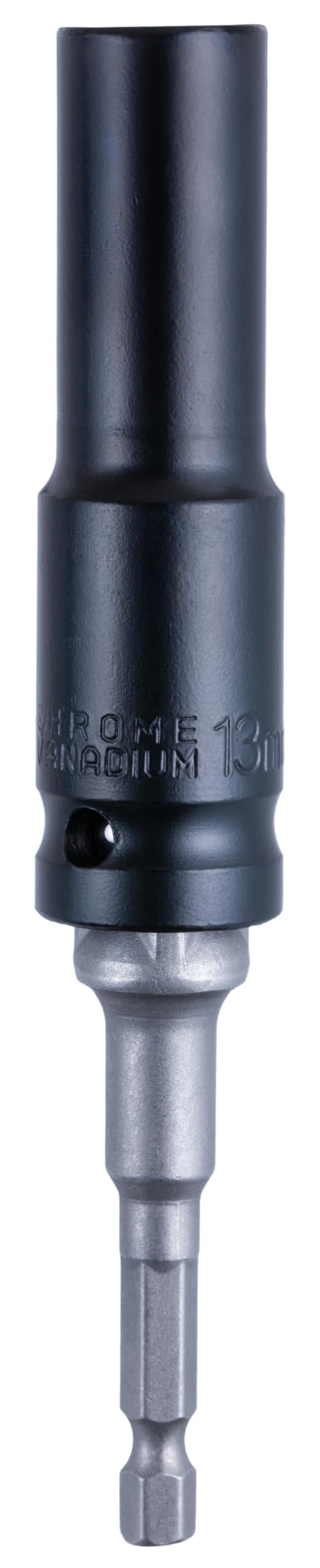 YoiYee 1/2" Drive Deep Impact Socket with 13mm 6-Point Design and 3-Inch Length, Plus 1/4" Hex Shank to 1/2" Socket Adapter, 2pcs/set - Image 2