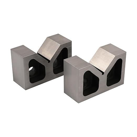HFS(R) 5 X 2-1/2 X 3-1/8 INCH CAST Iron V Block Set,Accuracy 0.0001"