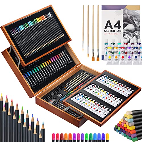 MIAOKE 174 TLG Malset, Malkoffer für Kinder, Hochwertiger Malkoffer aus...