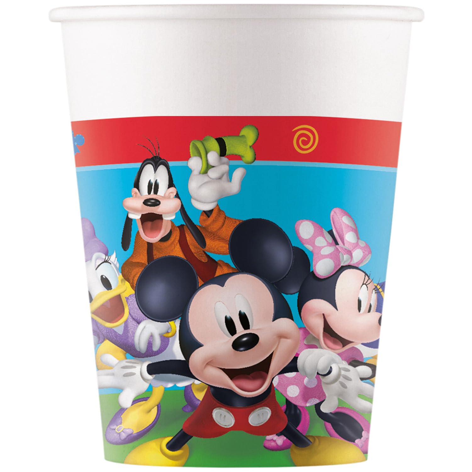 Folat 93823P Paper Cups FSC Mickey Mouse 200 ml - 8 Pieces