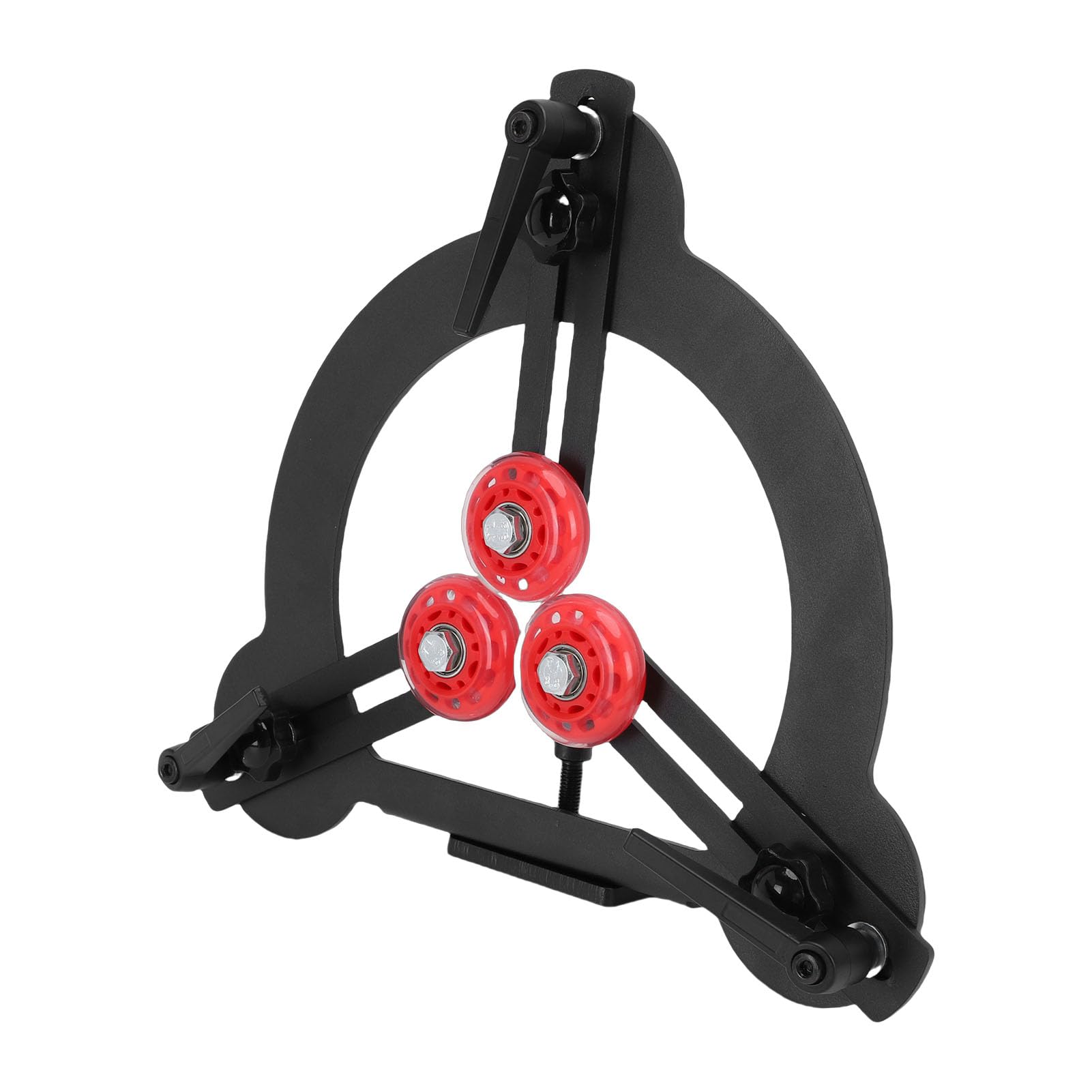 AUNMAS Torno para Tornear Madera con Soporte Estable, Acero, 3 Rodillos Recubiertos de Goma, Ajustable para Tornos de 8 a 10 Pulgadas, Ideal para Entusiastas y Profesionales de