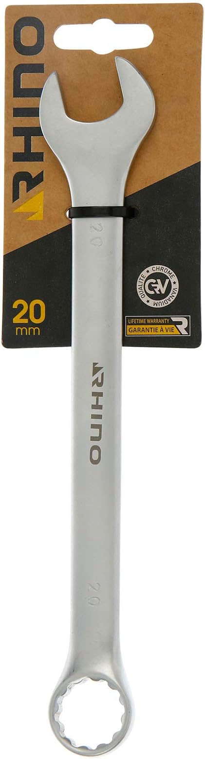 20mm Combination Wrench, Combination Spanner, Ring Spanner and Fork Wrench - 20mm Diameter - - Made of Steel (Chrome Vanadium) - - Various