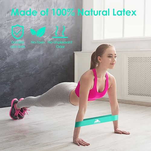 Vista 31 de Resistance Bands Set, Workout Bands with Handles, Door Anchor, Ankle Straps and Carry Bag, Exercise Bands for Shape Body and Home Workouts Variado