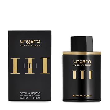 Emanuel Ungaro Pour LHomme III Eau De Toilette Cologne Spray for Men, 3.4 Fl Oz
