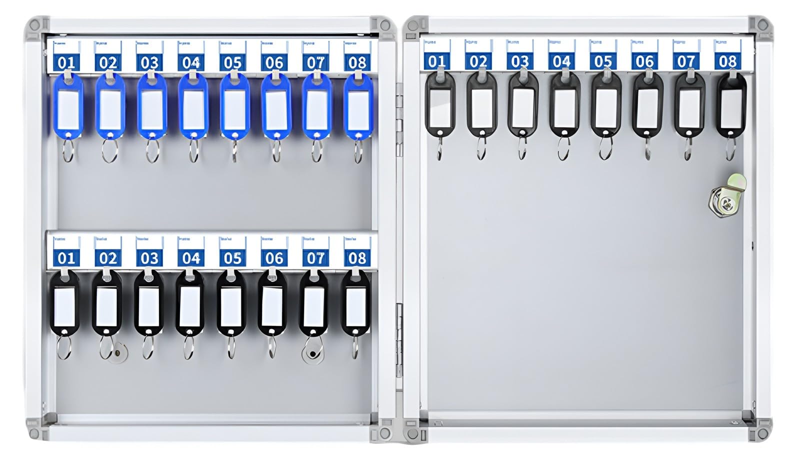 Armadietto portachiavi a 72 tasti con serratura a combinazione, scatola di sicurezza digitale portatile in acciaio resistente, per uso domestico o ufficio