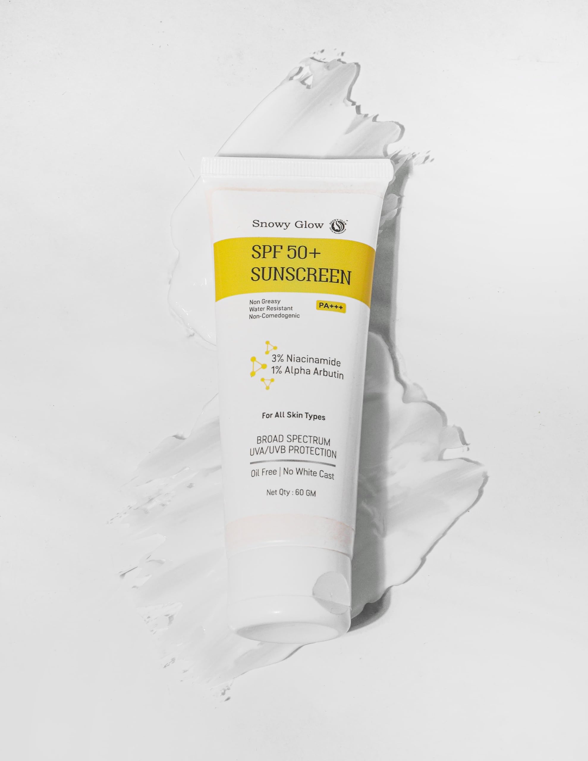 Sunscreen SPF 50, Lightweight with Multi-Vitamins | No White Cast | Broad Spectrum | For Women & Men