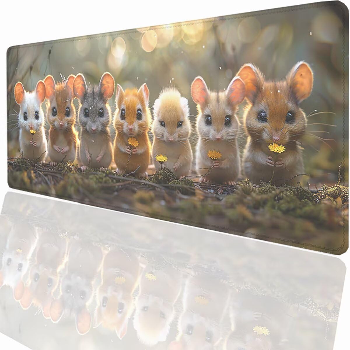 Tappetino per Mouse Gaming XXL 1200x600x3mm– Ufficio Mousepad Grande – Migliora la Velocità e la Precisione Tenuta Stabile Sottomano per Ufficio e Casa Accessori Scrivania Animale PjY14695 N-U