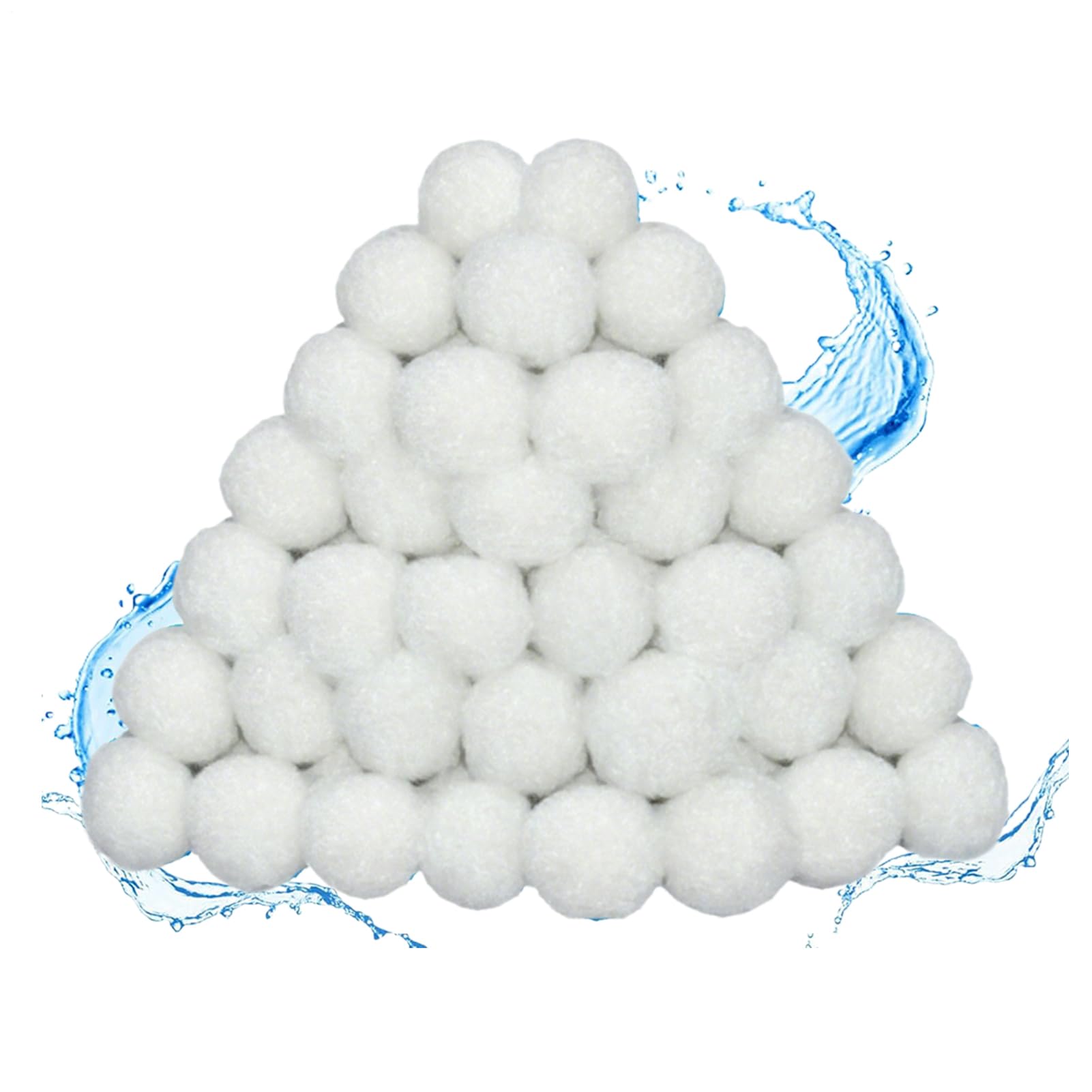 Filter Balls for Sand Filters | Filter Media for Pool Filtration, Reusable and Efficient Polymer Balls Replacement for Filtration of Pools and Ponds Outdoor