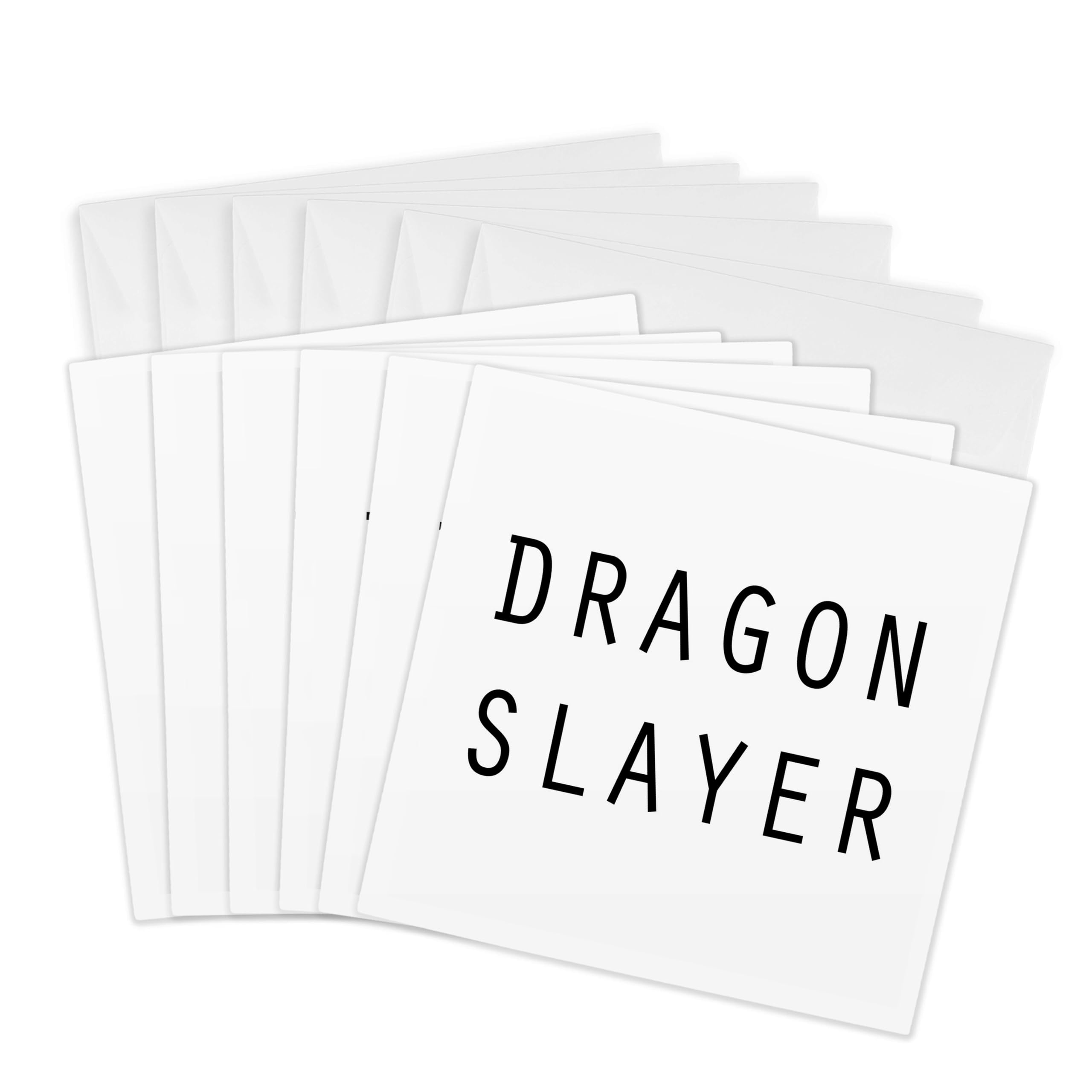 3dRose gc_232965_1 6 x 6-Inch "Dragon Slayer" Greeting Card (Pack of 6)
