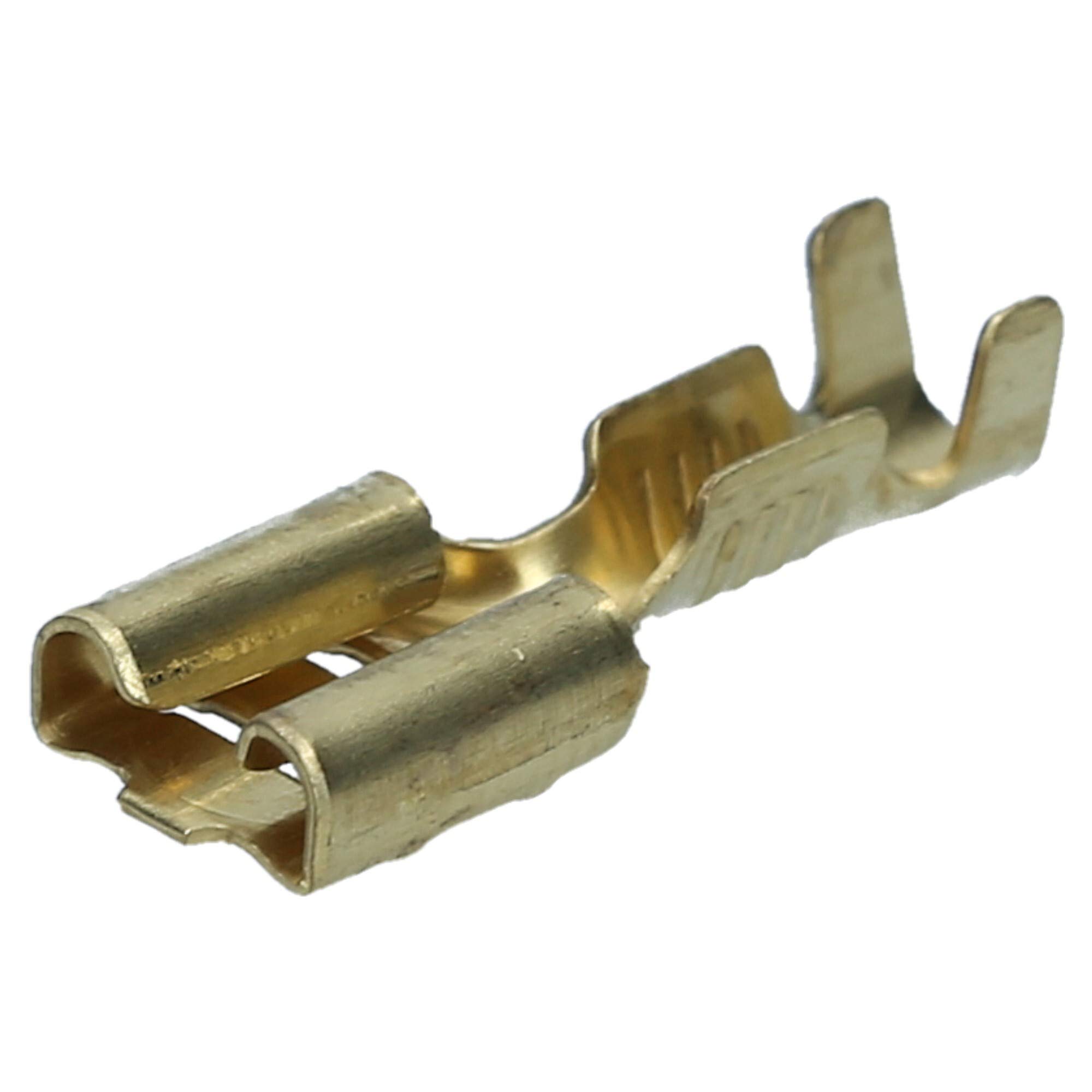 Cembre 100x Flachsteckhülse Unisoliert 4,8 x 0,5 mm - 0,5-1 mm² | Hochwertige Steckhülse für Kabelverbindungen - Industriequalität - Messing - Temperaturbereich von -40 bis +125 °C