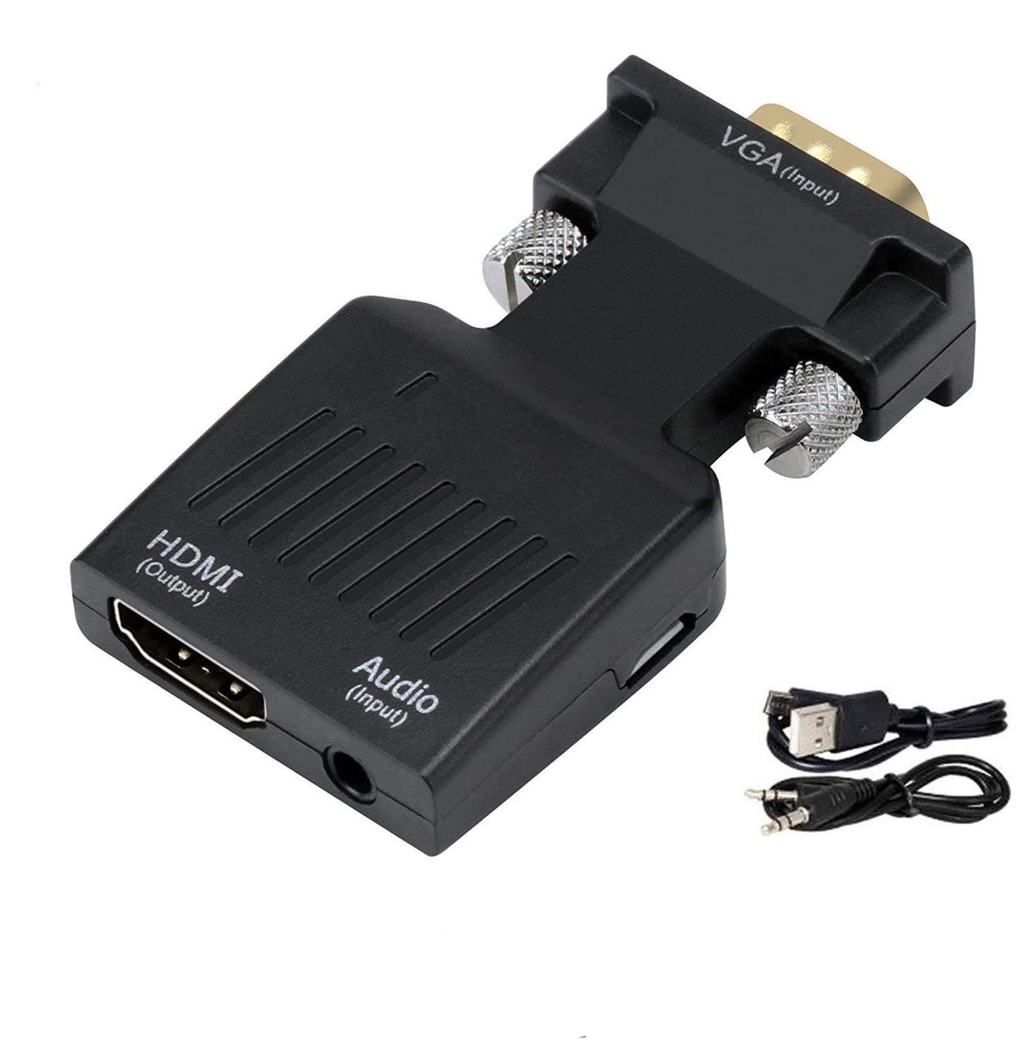 Flyouth 1080P VGA Male to HDMI Female Audio Video Converter Adapter