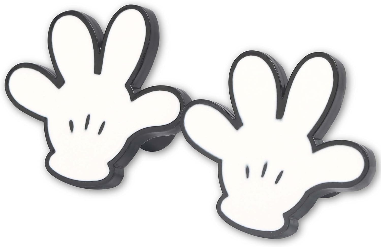Open Road Brands Disney Mickey Mouse Hands Metal Knobs - Fun Mickey Mouse Knobs for Dresser or Cabinet - Pack of 2