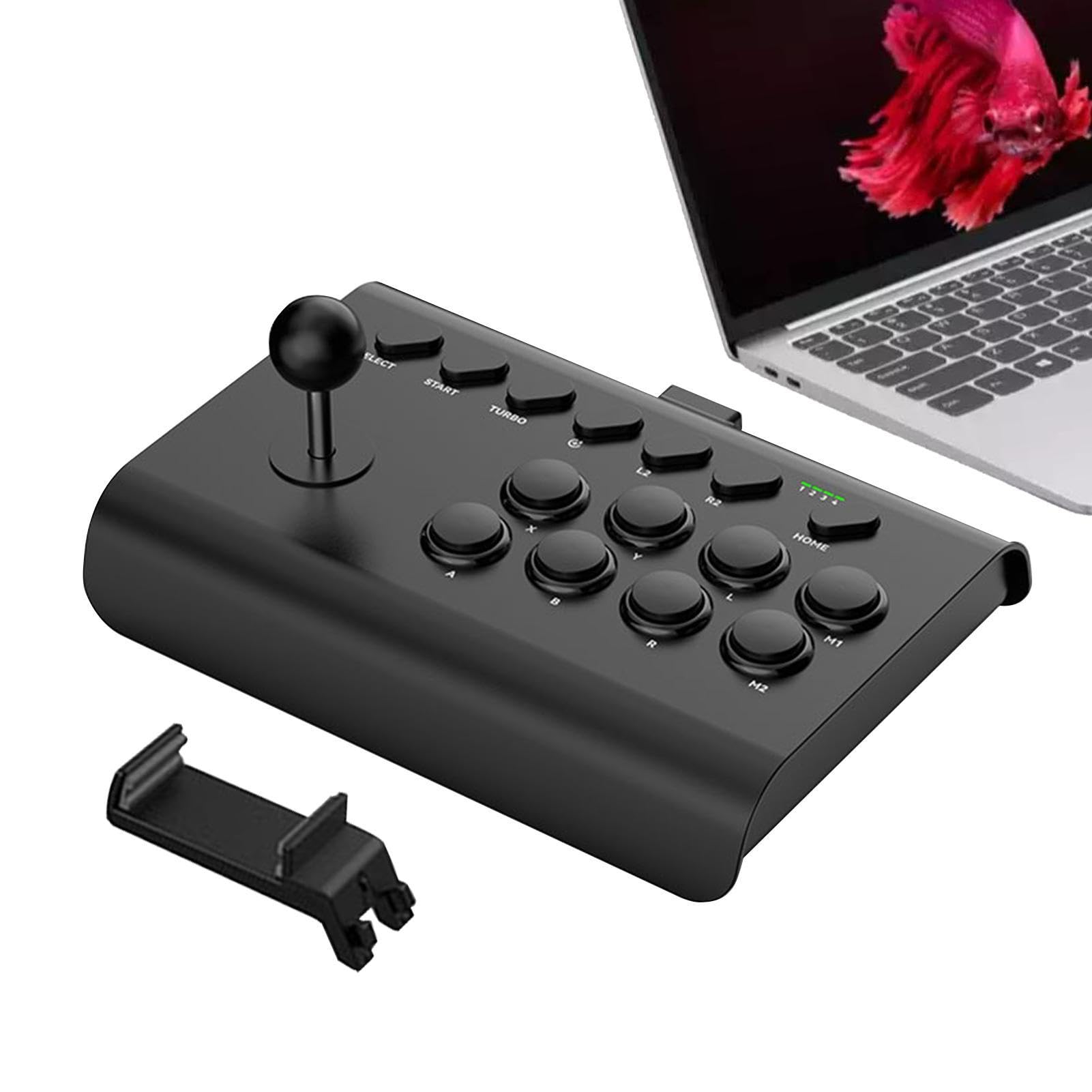 Joystick Arcade Fight Stick | Joystick di Combattimento per Giochi Arcade | con Funzioni Turbo/Macro - Joystick Arcade Nostalgico Universale per PC E Console di retrò [video game] [video game]