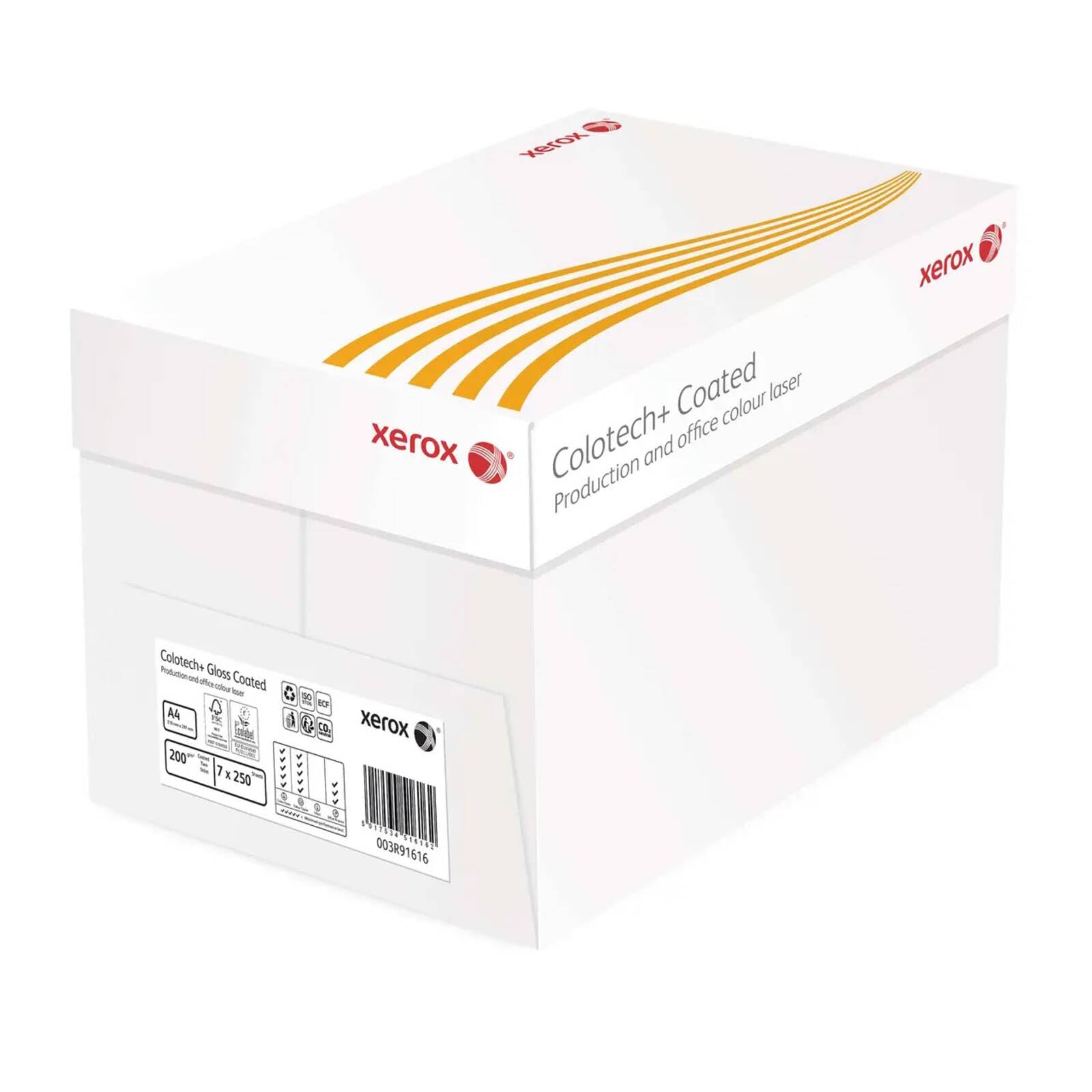 Xerox Colotech+ Gloss 003R91616 Colour Laser Paper White 200 g/m² A4 Glossy Coated on Both Sides - Box of 7 Packs of 250 Sheets — image 1
