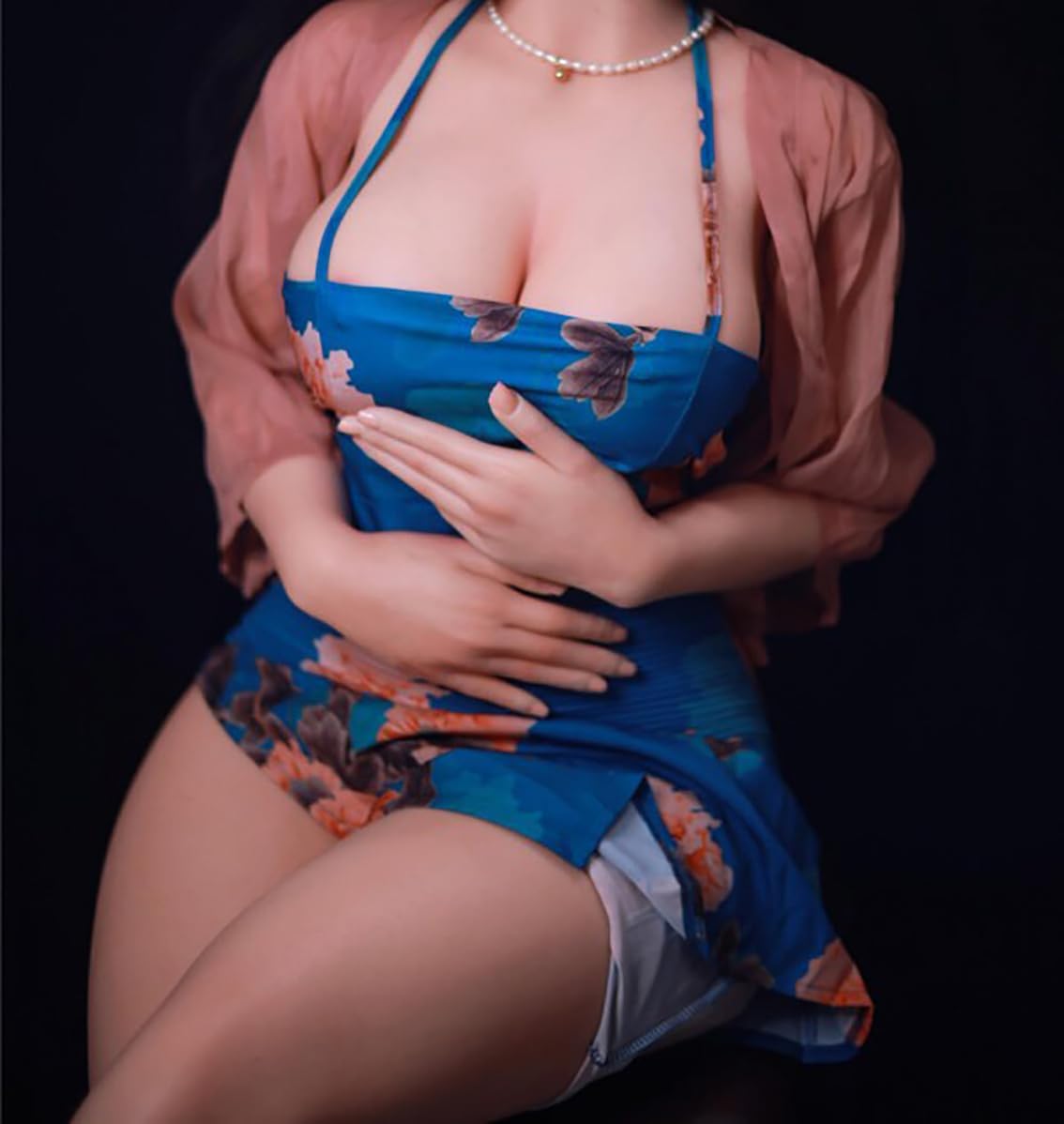 5.6FT Full Size Sex Doll with Soft Huge Jelly Breasts Big Butt Realistic Large Life Like Sexy Women Full Body Size Love Toys TPE Silicone Sex Doll Female Torso for Men’s Pleasure Adult Sex Toys