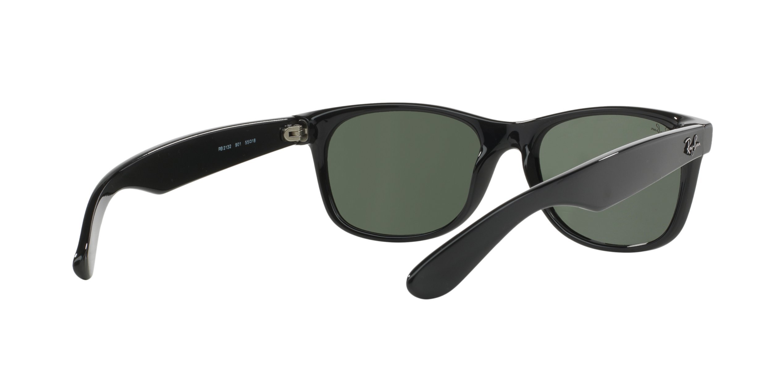 Ray-Ban RB2132 Sonnenbrille New Wayfarer Gr. 55 mm, Grüne Linse Ansicht 9
