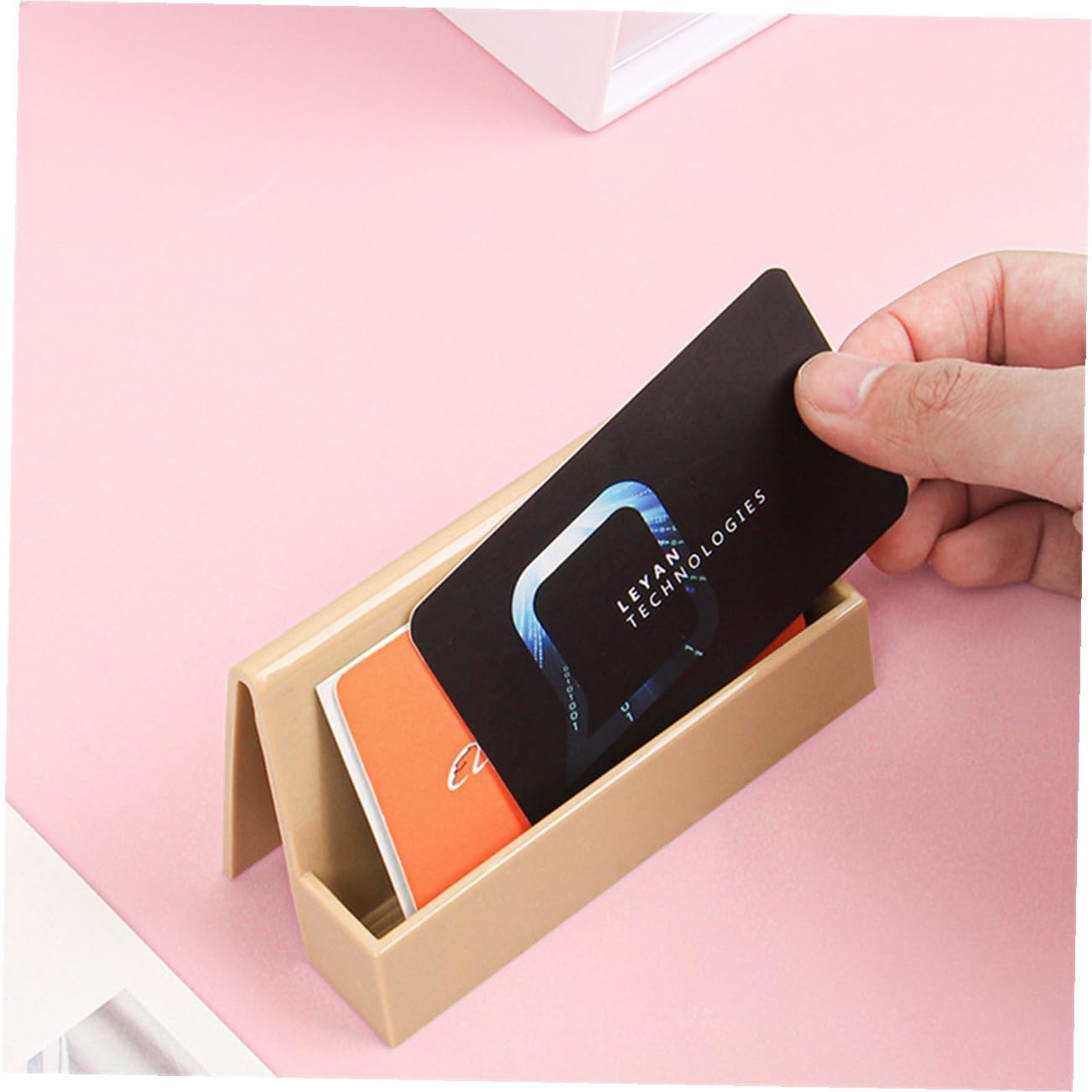 DOITOOL 5 Series Soporte Para Tarjetas De Visita Titular De Tarjeta De Negocios Práctico Y Elegante Y Base Estable Y Resistente 2 Piezas X 5