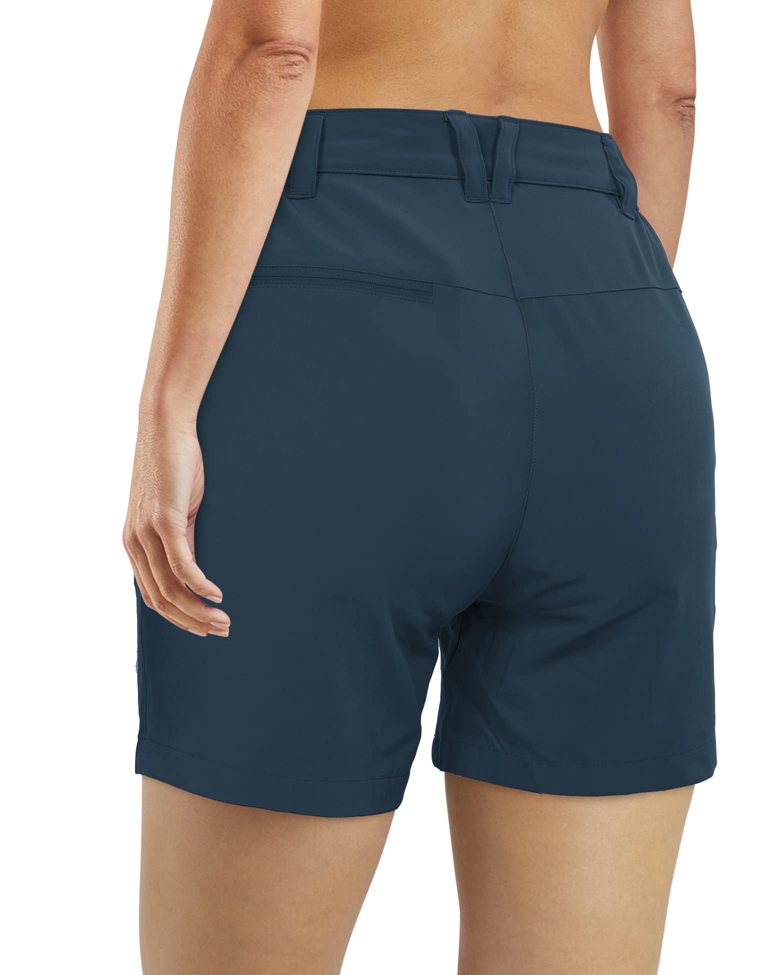 33,000ft Pantalones Cortos de Senderismo para Mujer, Deporte Bermudas Ligeras y Transpirables de Secado Rápido para Mujer, UPF50 + Pantalones Protectores para Caminar y Viajes