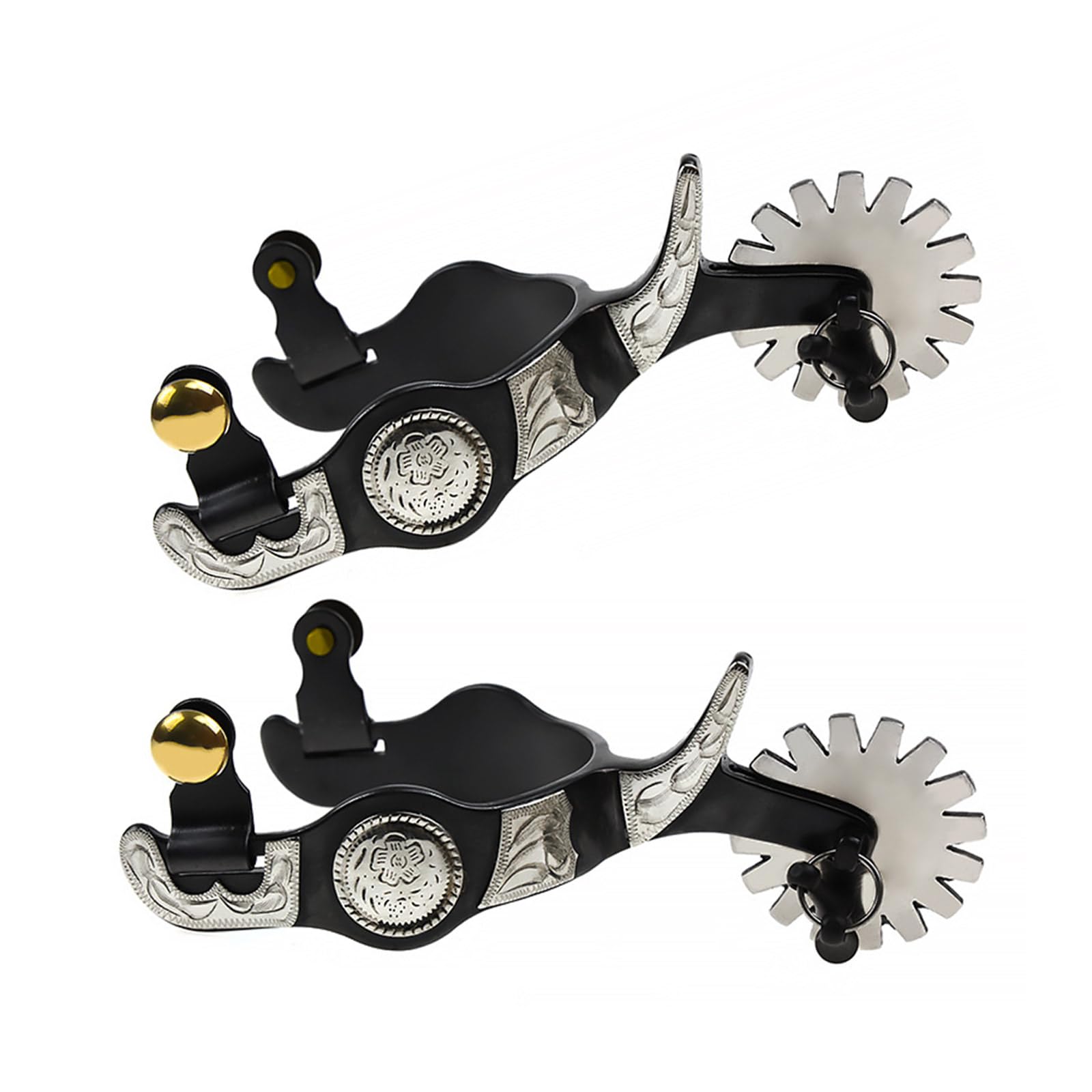 Metallstähle Pferdesporn mit Rudel Westernjunge für Reiter