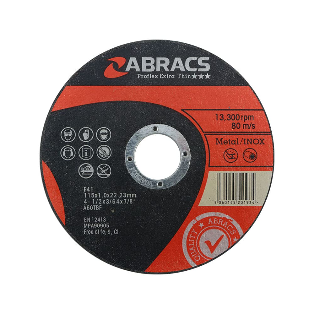 ABRACS Proflex Extra Thin 115mm x 1.0mm INOX (Pack of 5)