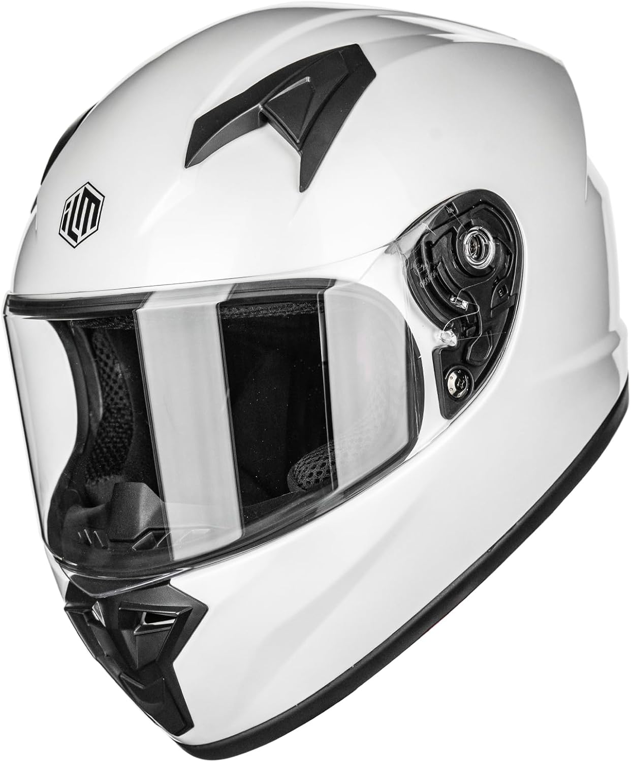 ILM Youth Kids Full Face Motorcycle Helmets DOT ECE Motocross ATV Dirt Bike Street Helmet Model MF521 Small White