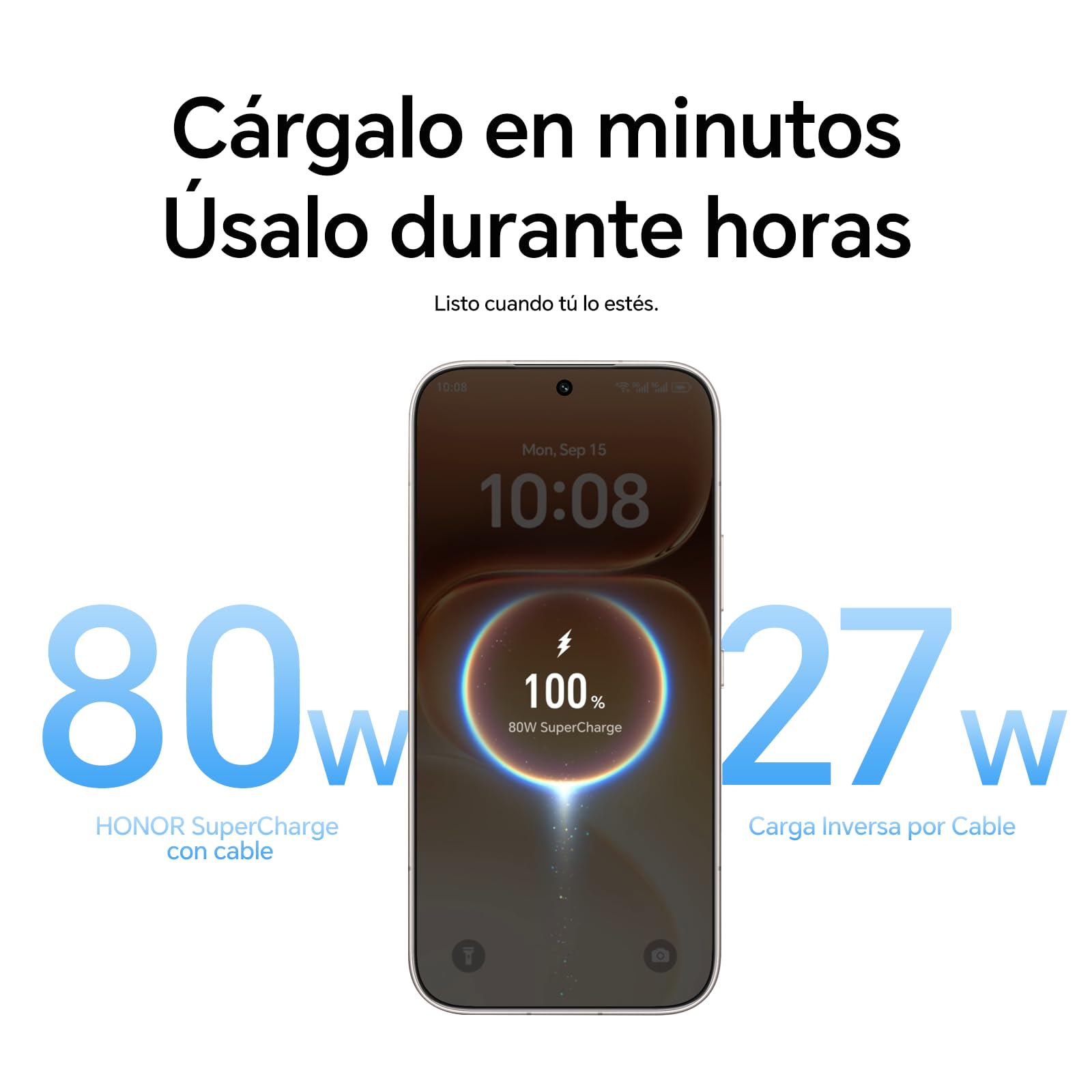 HONOR 600 5G Smartphone, Pantalla AMOLED 6,57" 120Hz, 8+512GB, Cámara 200MP, Batería 6400mAh, Carga 80W, IP68/IP69K (Golden White, 512, GB, 8, GB)