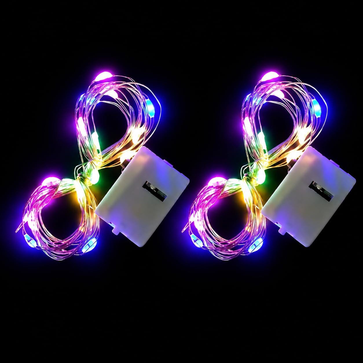 2 Meter 20 LED Copper Wire Fairy String Lights | Battery Operated Decorative Lights with 3 Flashing Modes for DIY Crafts, Home, Bedroom, Wedding, Party, Diwali & Festival Decoration (2, Multicolour)-image-15